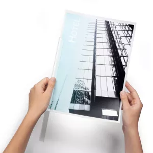 Klämskena  A4  3 mm 100-pack – Transparent