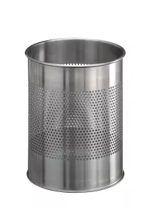 Papperskorg rostfritt stål rund 15 liter