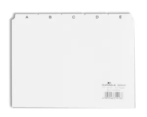 Ledkort A5, A-Z – Vit