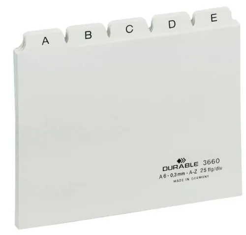 Ledkort A6, A-Z