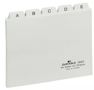 Ledkort A6, A-Z