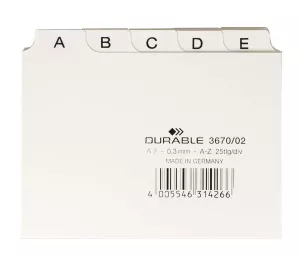 Ledkort A7, A-Z