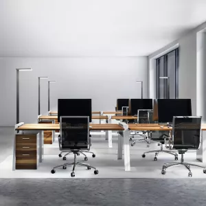 Golvlampa LUCTRA® VITAWORK® UP 12 EU – Svart