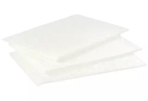 3M Skurnylon Vit 98 60-pack – skonsamt skurmaterial i vit nylon utan slipmedel som rengör känsliga ytor utan att repa vilket ger effektiv daglig rengöring av glas, rostfritt stål och kakel, anpassat för vårdmiljöer, hotell, restaurangkök