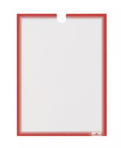 Dokumentficka A4 självhäftande 5st/frp – Röd