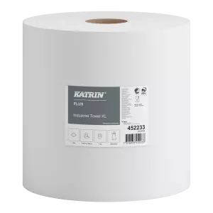 ​Katrin Plus Industritorkpapper XL Vit 1-lag 1110 m