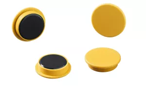 Magnet 21mm 20st/frp – Gul