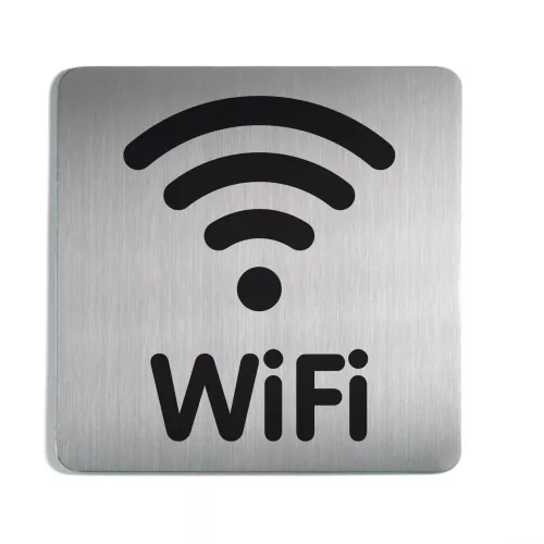 Fyrkantig symbolskylt WiFi