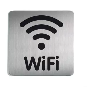 Fyrkantig symbolskylt WiFi