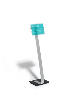CRYSTAL SIGN STAND A4