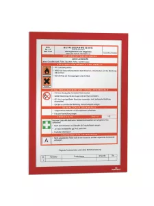 Inforam självhäftande DURAFRAME® A4 konsumentfrp – Röd