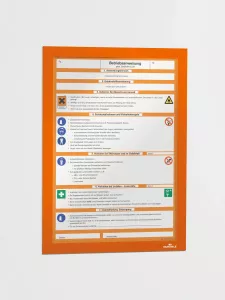 Inforam självhäftande DURAFRAME® A4 – Orange