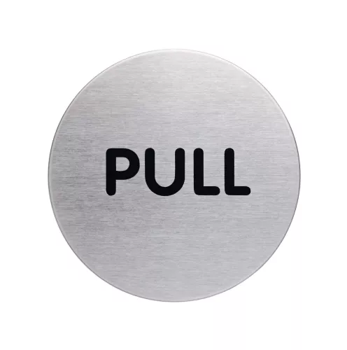 Symbolskylt "PULL"