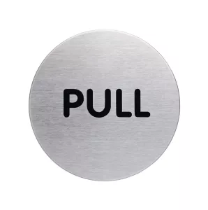 Symbolskylt "PULL"