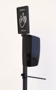 Activa golvställ för Autofoam – fristående dispenserställ för handsprit eller skumtvål i offentliga miljöer