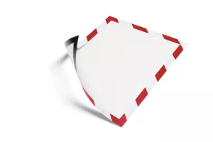 Magnetram DURAFRAME® MAGNETIC SECURITY A4 – Röd/Vit