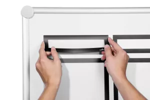 Magnetram DURAFRAME® MAGNETIC TOP för A3 – Svart