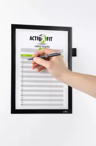 Inforam självhäftande DURAFRAME® NOTE A4 – Svart