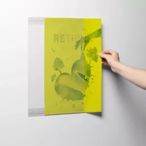 Plastficka rPET A3 självhäftande