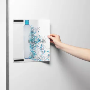 Plastficka rPET A4 magnetisk