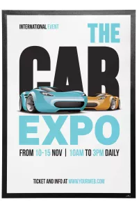 Inforam DURAFRAME® POSTER 70x100 – Svart
