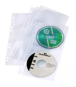 CD/DVD ficka  hålad för 4 CD