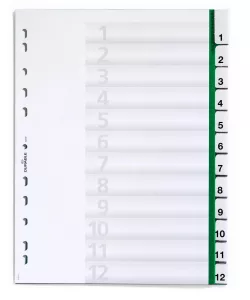 Register 1-12, insticksflikar