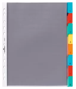 Plastficksregister 8 flikar