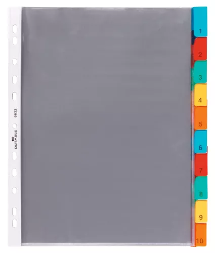 Plastficksregister 10 flikar