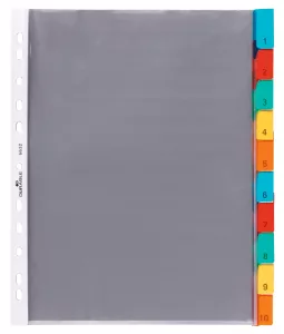 Plastficksregister 10 flikar