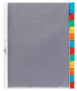 Plastficksregister 12 flikar