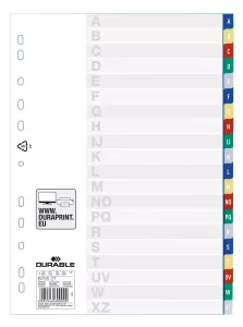 Register pp 20 flikar med tryck A-Z