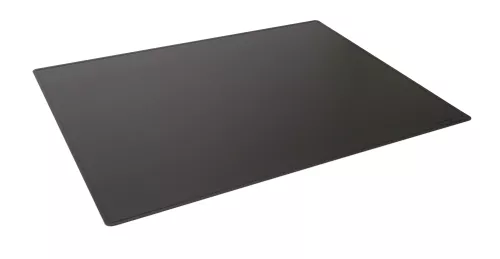 Skrivbordsunderlägg 65x50 präglad dekorkant PP – Svart