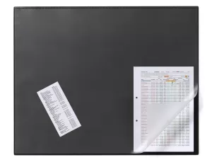 Skrivunderlägg 65 x 52 heltäckande klaff – Svart