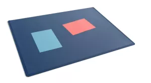 Skrivunderlägg 53 x 40 med transparent klaff PP – Mörkblå