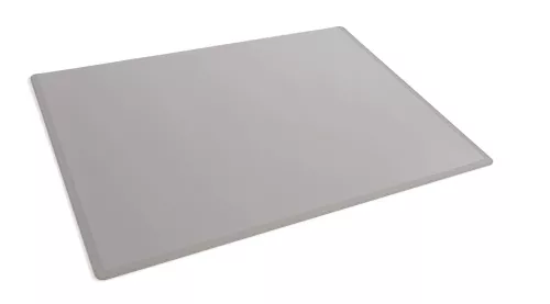 Skrivunderlägg 65x50 transparent klaff PP – Grå