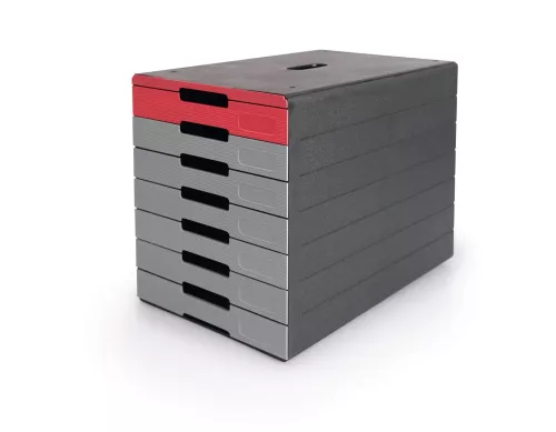Förvaringslådor IDEALBOX PRO 7 – Röd