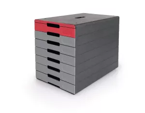 Förvaringslådor IDEALBOX PRO 7 – Röd