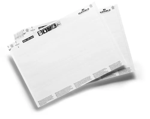 Etiketter till etiketthållare 200 x 20 mm
