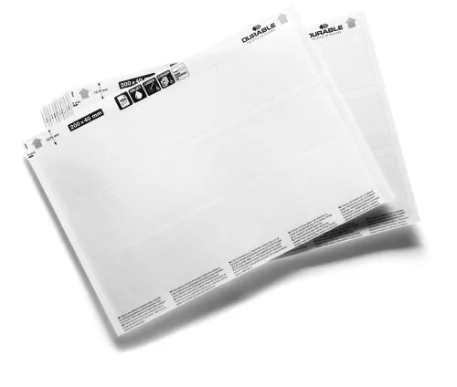 Etiketter till etiketthållare 200 x 40 mm
