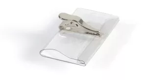 Namnskylt 40x75, krokodilklämma