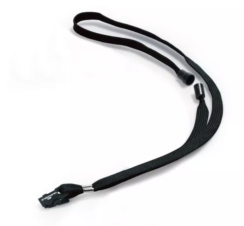 Textilhalsband 10 mm – Svart