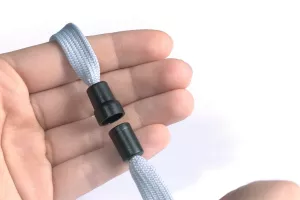 Textilhalsband 10 mm – Grå