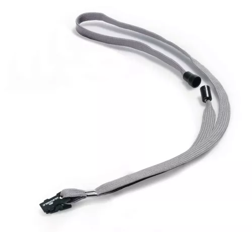 Textilhalsband 10 mm – Grå
