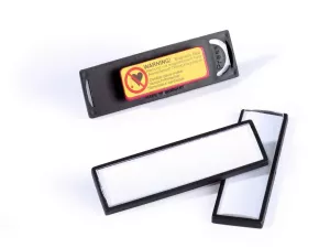 Namnskylt CLIP CARD 17x67, magnetfäste