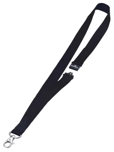 Textilhalsband 20 mm – Svart