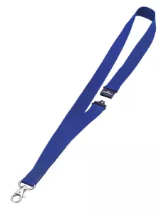 Textilhalsband 20 mm – Blå