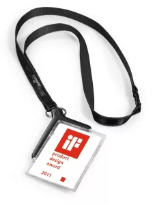 Korthållare DE LUXE f ör 1 kort  m halsband