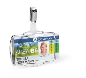 Korthållare RFID SECURE DUO m hängselclips