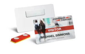 Magnet set,  fäste till plastkort